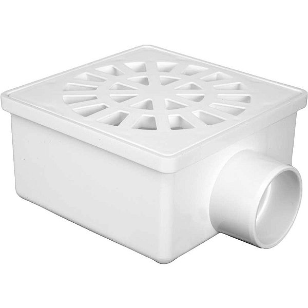 Ralo sifonado quadrado branco nº43 DN 100 x DN 52 x DN 40 931 KRONA - 20 unidades