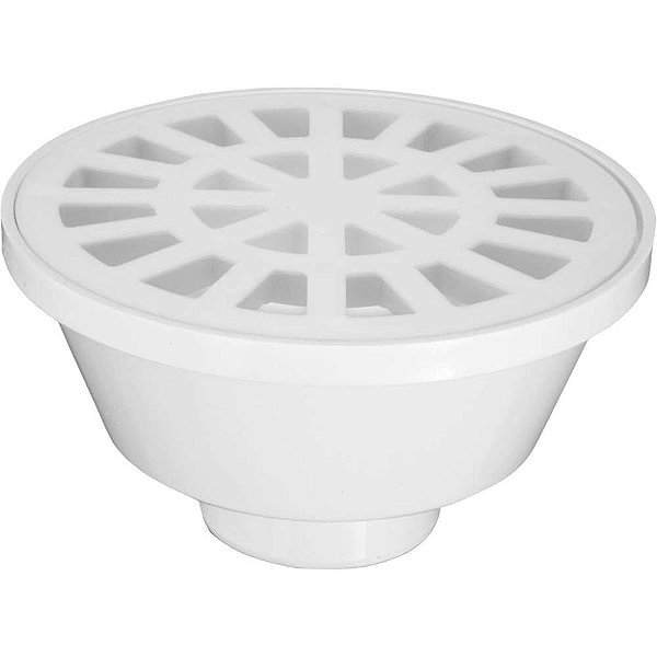 Ralo sifonado redondo branco nº37 DN 100 x DN 38 x DN 40 922 KRONA - 20 unidades