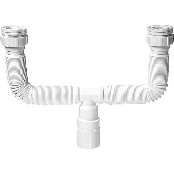 Sifão sanfonado duplo DN 50/48/40 720mm 861 KRONA - 12 unidades