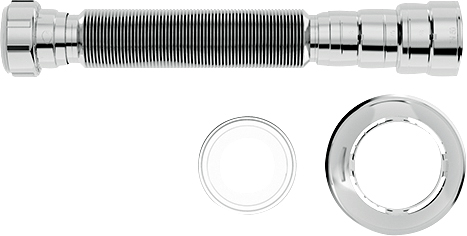 Sifão tubo extensivo universal cromado,720mm comprimento 031101 BLUKIT