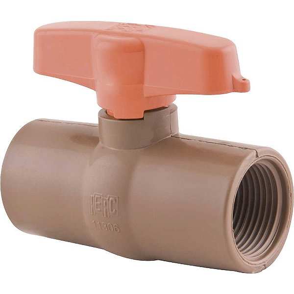 Registro de esfera rosca interna 3/4" HERC - 12 unidades