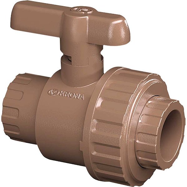 Registro soldável de esfera 40mm com união 566 KRONA - 2 unidades