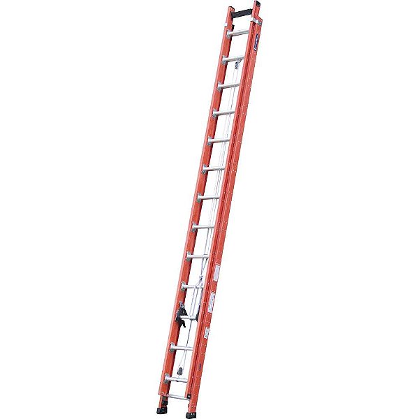 Escada extensível em fibra de vidro 23 degraus de alumínio 4,25m x 7,2m EF-23 COGUMELO