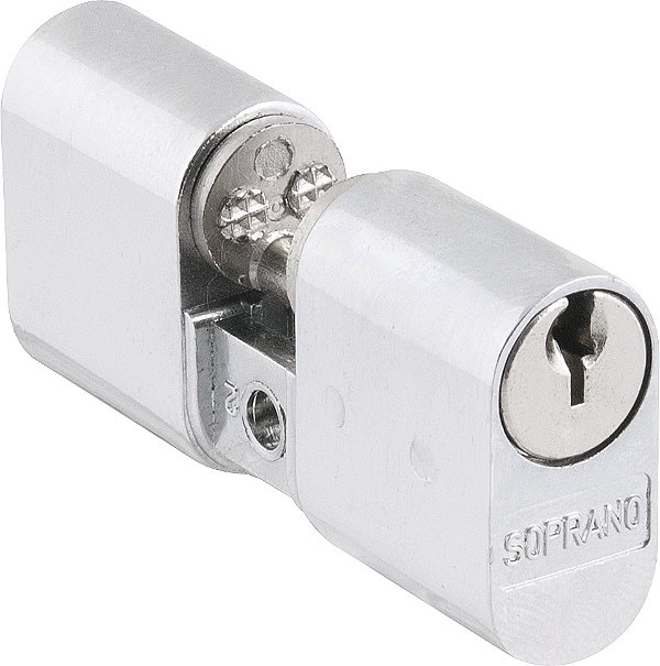Cilindro para fechadura externa (Stam) com 60mm em zamac SOPRANO