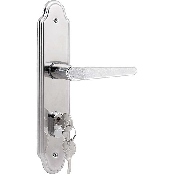 Fechadura externa espelho em aço inox modelo 803/03 STAM