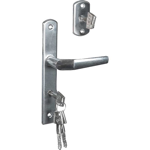 Fechadura Pop Line externa duo tetra cromada SOPRANO