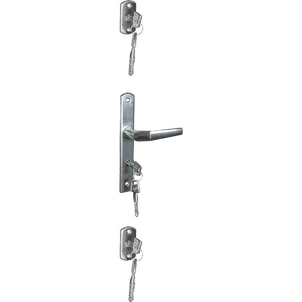 Fechadura Pop Line externa trio tetra cromada SOPRANO