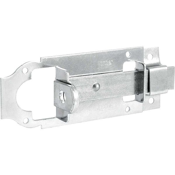 Fecho chato com porta-cadeado 5" - 127mm zincado encartelado VONDER
