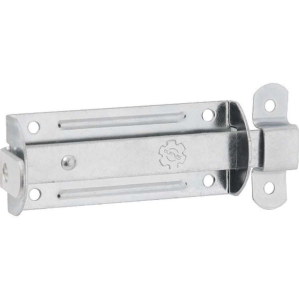 Fecho chato com porta-cadeado zincado 4" - 101,6mm SILVANA