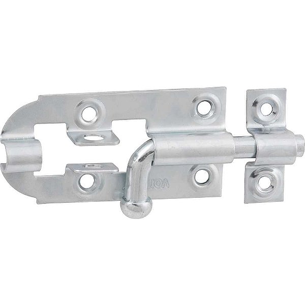 Fecho redondo 2.1/2" 63,5mm zincado encartelado VONDER