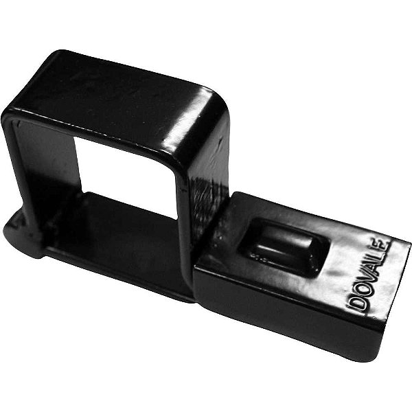 Porta-cadeado para portão nº10 53mm x 63mm preto para cadeado 30mm 73510 DOVALE