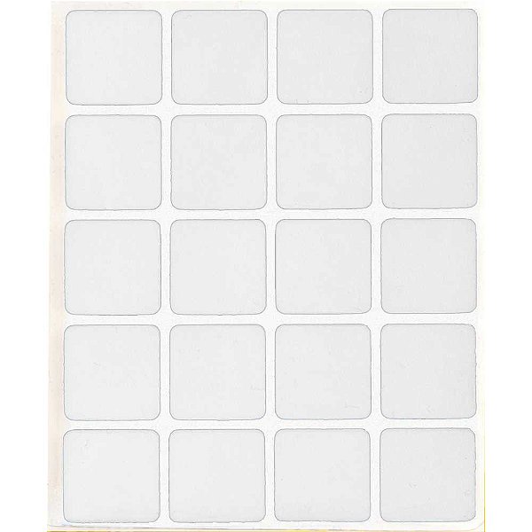 Feltro autoadesivo branco quadrado 22mm VONDER