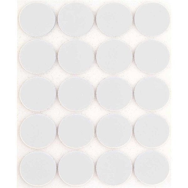 Feltro autoadesivo branco redondo 22mm VONDER