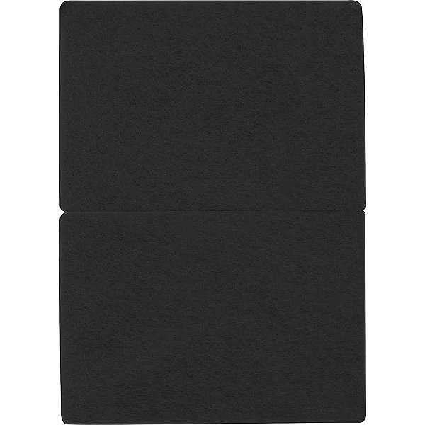 Feltro autoadesivo preto retangular 95mm x 68mm VONDER