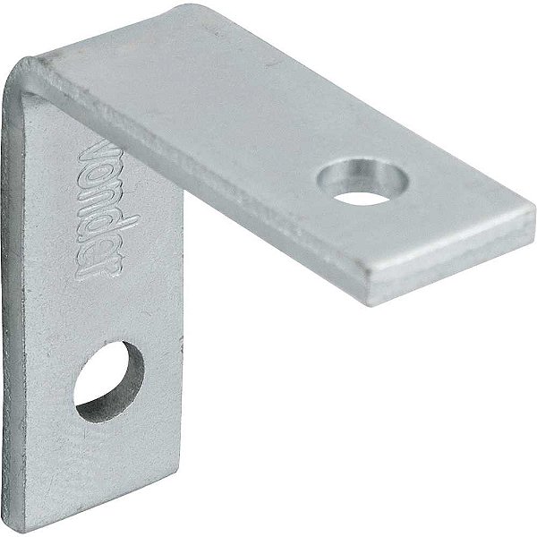 Cantoneira para cortina 3cm x 3cm zincada pacote com 10 peças VONDER
