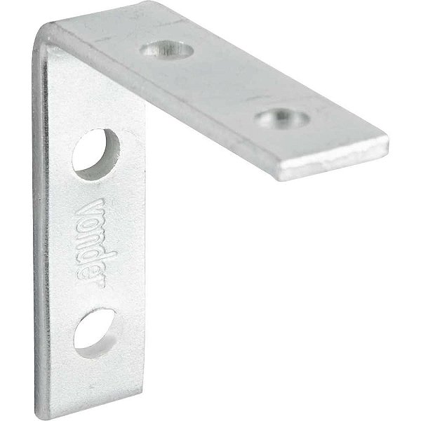 Cantoneira para cortina 4cm x 4cm zincada com 4 peças VONDER