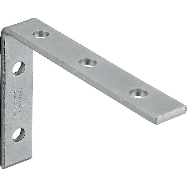Cantoneira para cortina 5cm x 7cm zincada com 4 peças VONDER