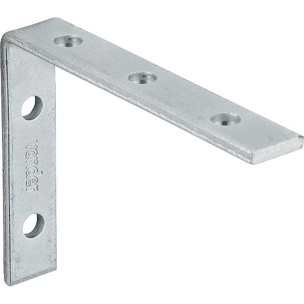 Cantoneira para cortina 5cm x 7cm zincada pacote com 10 peças VONDER