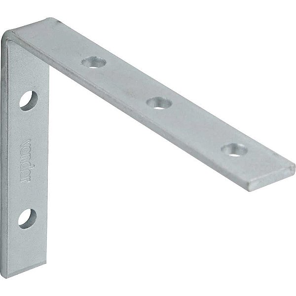 Cantoneira para cortina 6cm x 8cm zincada pacote com 10 peças VONDER