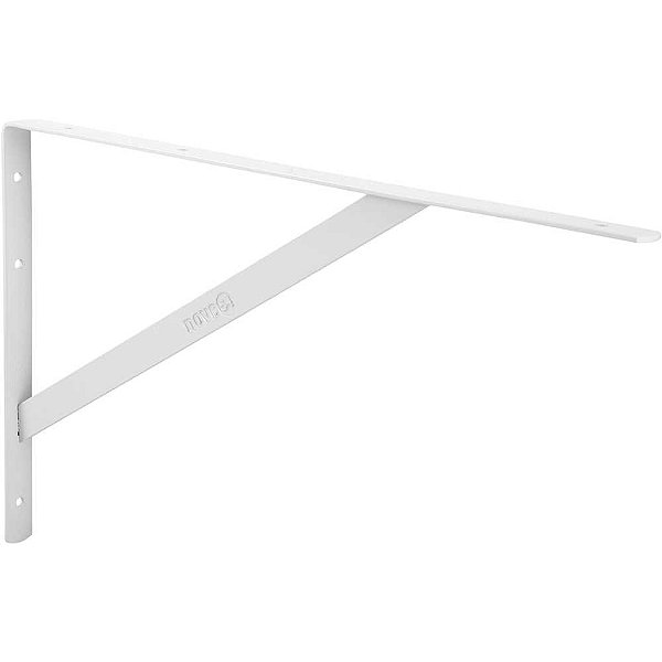 Cantoneira tipo mão francesa cor branca 40cm NOVE54