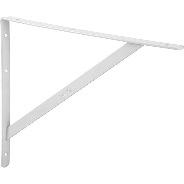 Cantoneira tipo mão francesa cor branca,30cm NOVE54