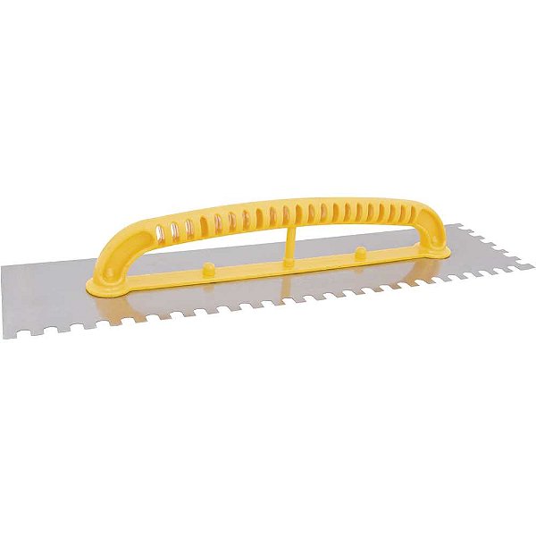 Desempenadeira de aço dentada 120mm x 480mm VONDER