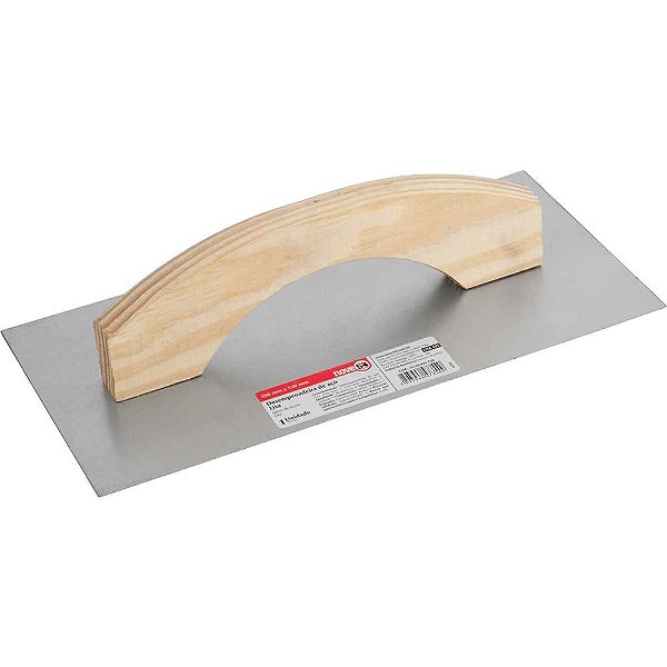 Desempenadeira de aço lisa 250mm x 120mm NOVE54