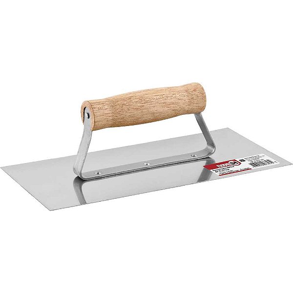Desempenadeira de aço lisa 255mm x 120mm NOVE54