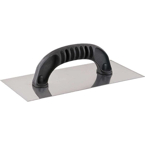 Desempenadeira de aço lisa com cabo plástico 120mm x 255mm VONDER