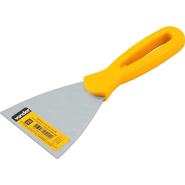 Espátula de aço 3" com cabo plástico VONDER