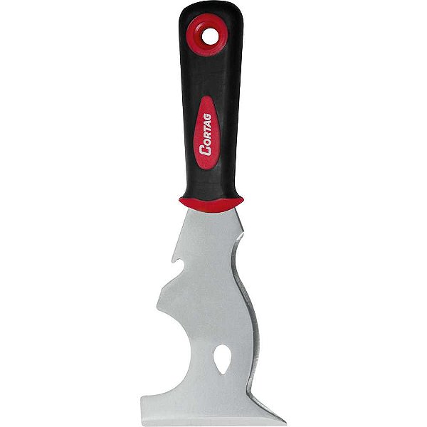 Espátula de aço inox 75mm com cabo emborrachado multiuso 61551 CORTAG