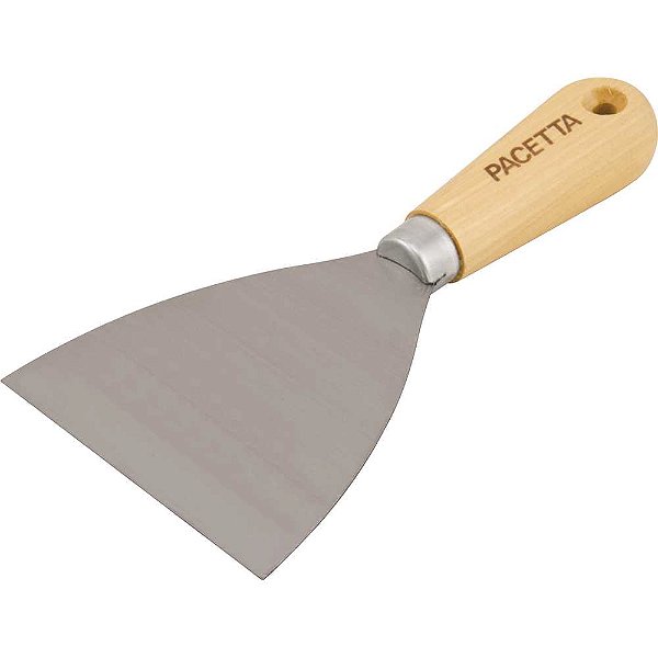 Espátula de aço 10cm com cabo de madeira 01205410 PACETTA