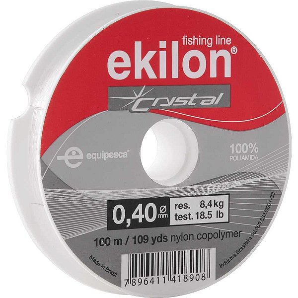 Linha para pesca 0,40mm x 100m branca EKILON