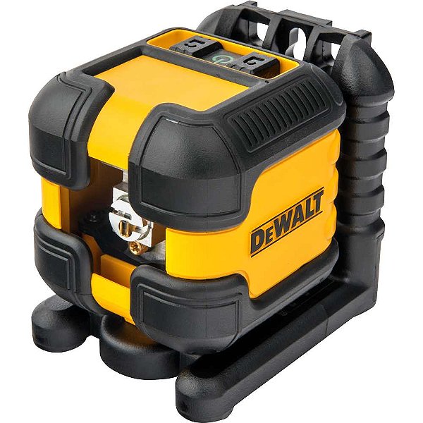 Nível a laser 16m 2 linhas verdes precisão +/- 0,6 mm/m suporte magnético integrado DW08802CG DEWALT