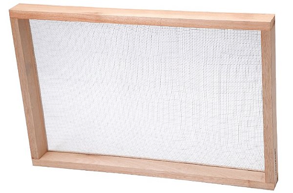 Peneira retangular 40cm x 60cm malha 06 MOMFORT
