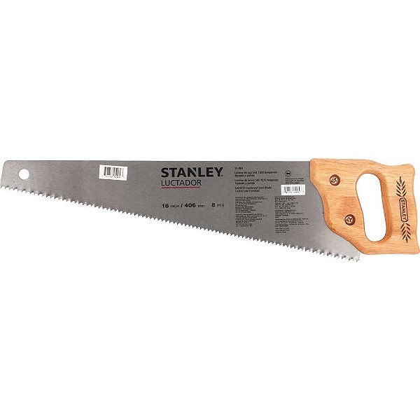 Serrote 16" aço carbono cabo de madeira Luctador STANLEY