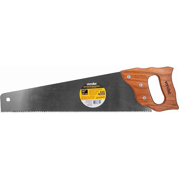 Serrote 18" aço temperado cabo de madeira Profissional VONDER