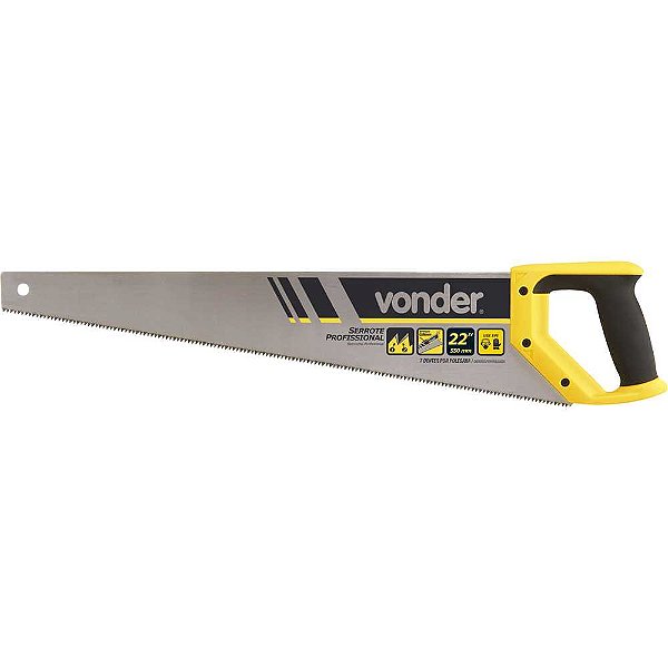 Serrote 22" aço temperado cabo plástico SE 022 VONDER
