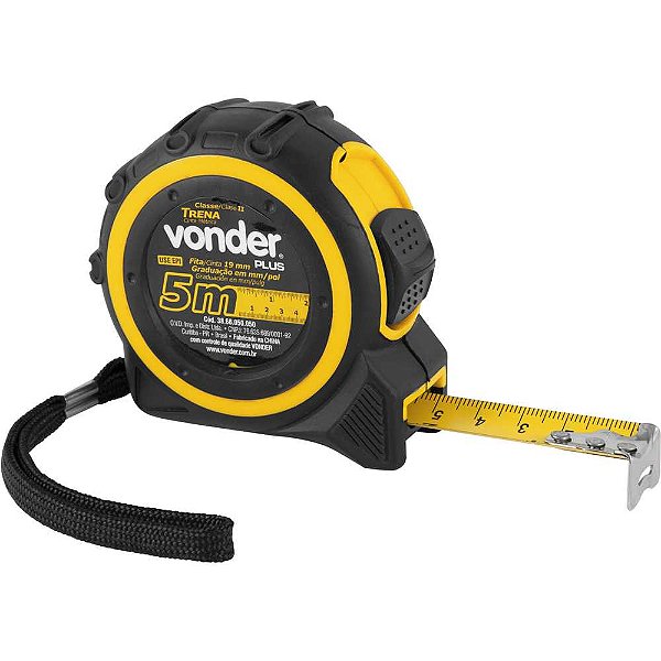Trena curta de aço 5m x 19mm VONDER PLUS