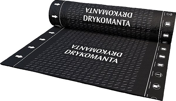 Manta Asfáltica para impermeabilização 1m x 10m 4mm com poliéster DRYKOMANTA FLEX PR4PP DRYKO