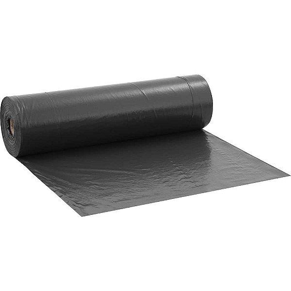 Lona plástica preta 8m x 100m 96kg LONAX