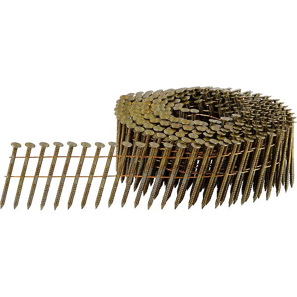 Prego coil anelado 2,1mm x 38mm polido carretel com 300 unidades para o pregador PP 550 VONDER
