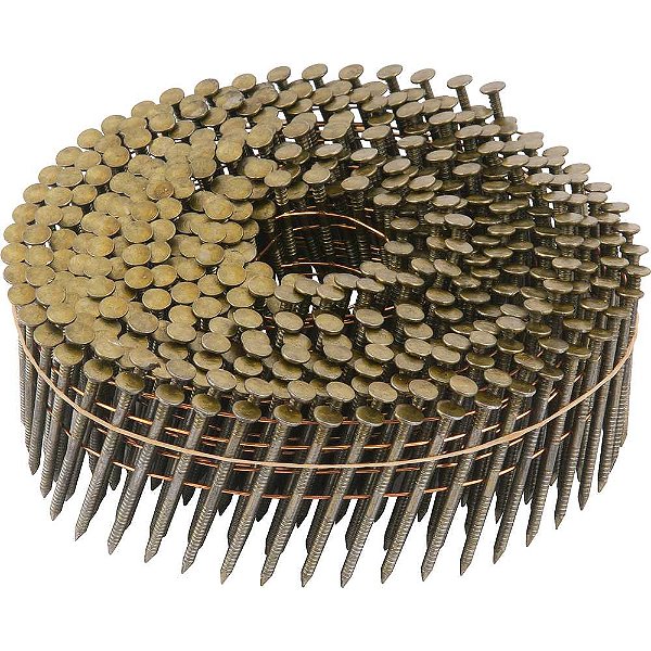 Prego coil anelado 2,1mm x 38mm zincado carretel com 300 unidades para o pregador PP 550 VONDER