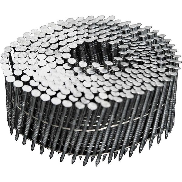 Prego coil anelado 2,1mm x 45mm polido carretel com 350 unidades caixa com 12.600 unidades para o pregador PP 550 VONDER