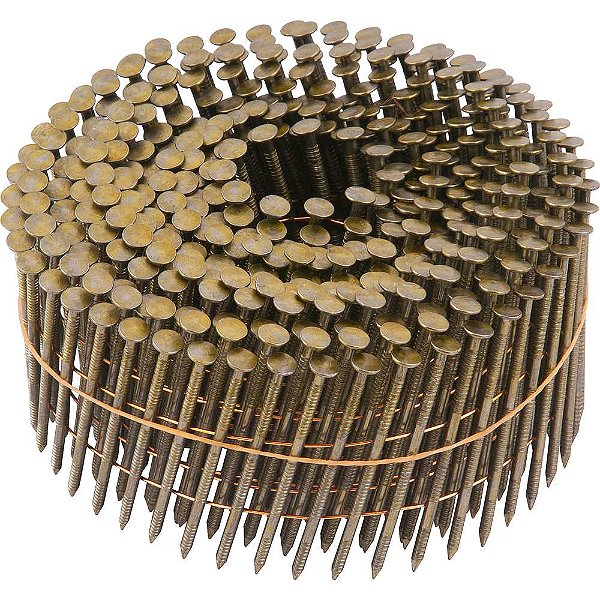Prego coil anelado 2,1mm x 50mm zincado carretel com 300 unidades para o pregador PP 550 VONDER