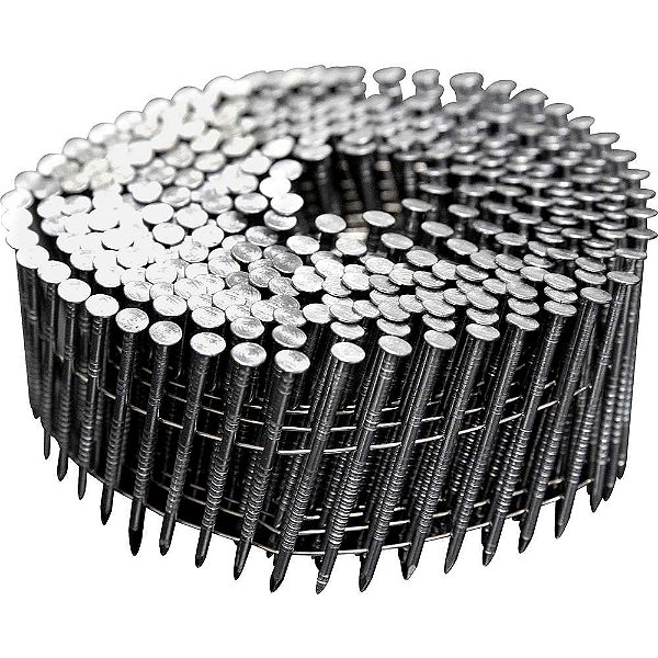 Prego coil anelado 2,3mm x 45mm polido carretel com 350 unidades caixa com 10.500 unidades para os pregadores PP 550 e PP 700 VONDER