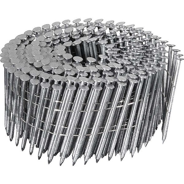 Prego coil anelado 2,5mm x 62mm polido carretel com 300 unidades caixa com 7.200 unidades para o pregador PP 700 VONDER