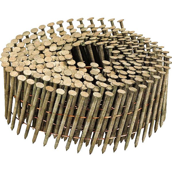 Prego coil anelado 2,5mm x 64mm zincado carretel com 300 unidades para o pregador PP 700 VONDER