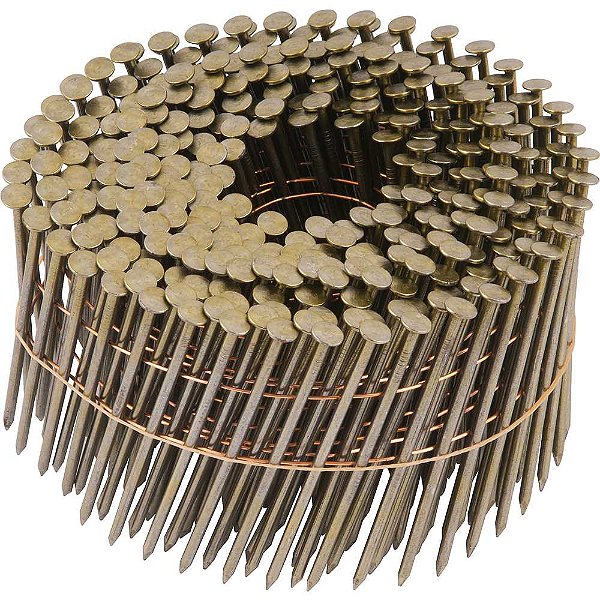 Prego coil liso 2,5mm x 70mm zincado carretel com 300 unidades para o pregador PP 700 VONDER
