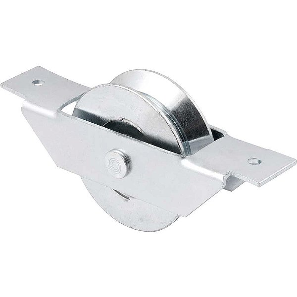 Roldana para portão 2.1/2" tipo V aço zincado caixa aberta com rebite VONDER